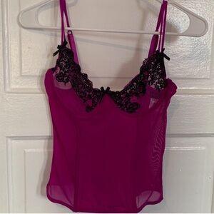 Dreamgirl Purple Lace Camisole